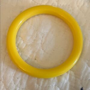 Yellow Bakelite Bangle Bracelet